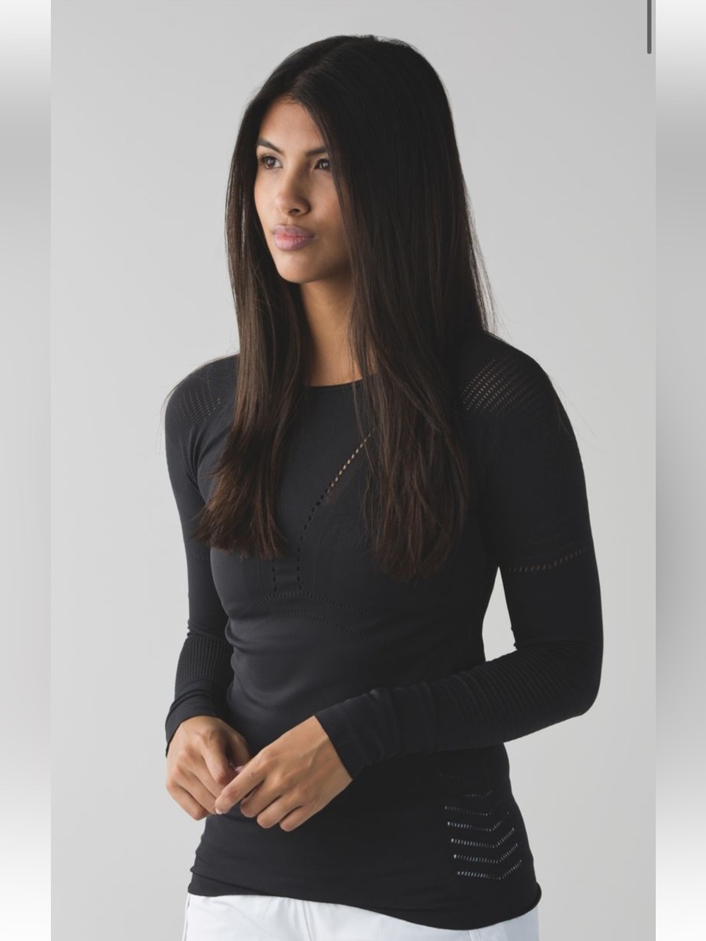 Lululemon Light Speed Long Sleeve in Black